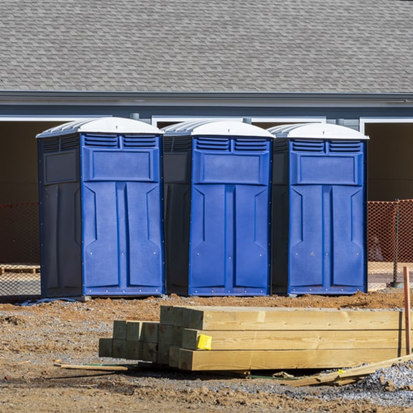 are there any restrictions on where i can place the portable restrooms during my rental period in Pine Brook